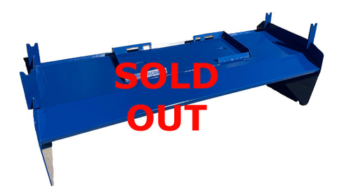 (SOLD OUT) 8 Foot Light Commercial Snow Pusher Skid Steer Attachment