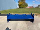 8 Foot Light Commercial Snow Pusher Skid Steer Attachment (Local Pickup)